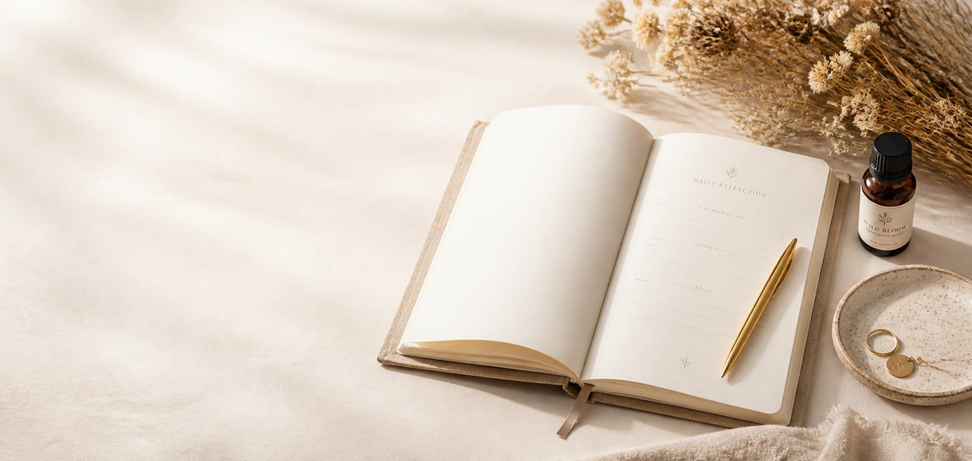 Journal + óleo essencial
